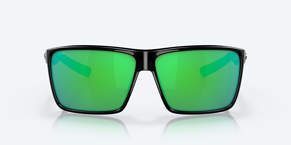 Costa Del Mar Rincon - Shiny Black - Green Mirror Polarized Polycarbonate (580P)