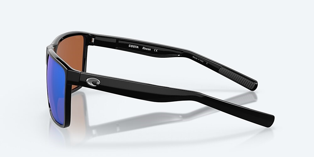 Costa Del Mar Rincon - Shiny Black - Green Mirror Polarized Polycarbonate (580P)