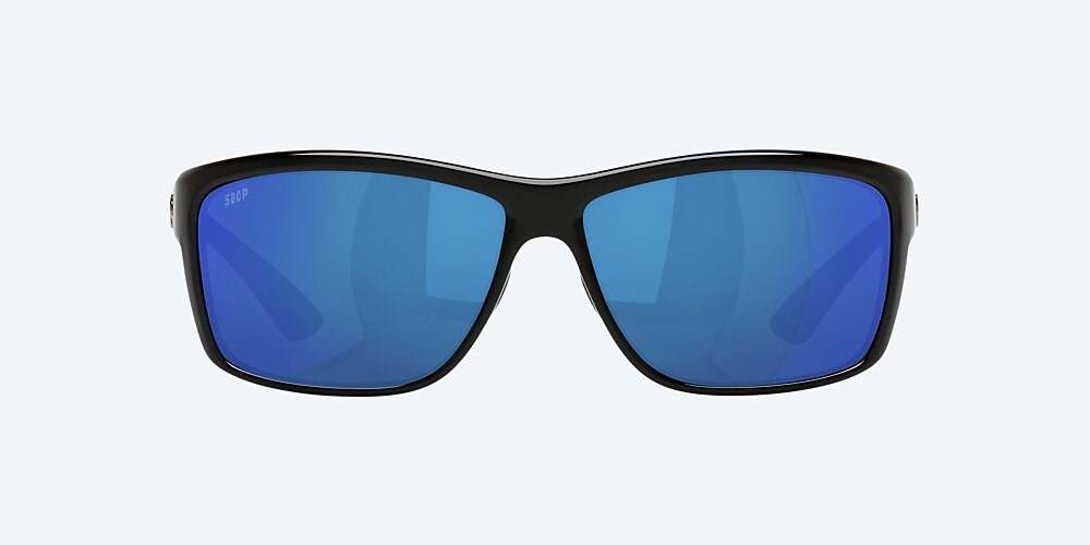 Costa Del Mar Mag Bay - Shiny Black - Blue Mirror Polarized Polycarbonate (580P)