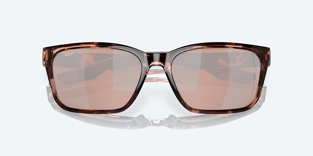Costa Del Mar Palmas - Coral Tortoise - Copper Silver Mirror Polarized Polycarbonate (580P)