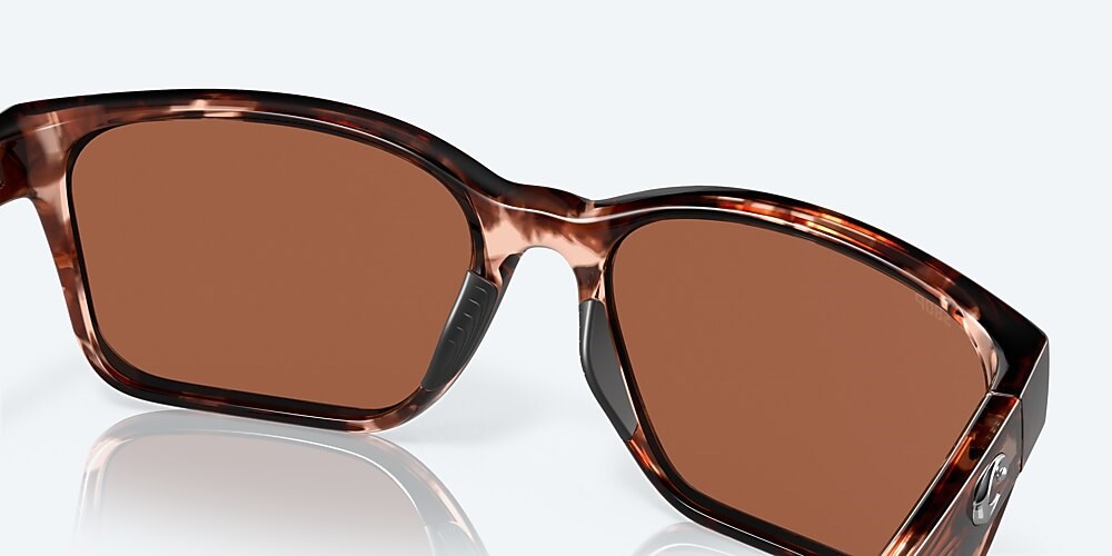 Costa Del Mar Palmas - Coral Tortoise - Copper Silver Mirror Polarized Polycarbonate (580P)