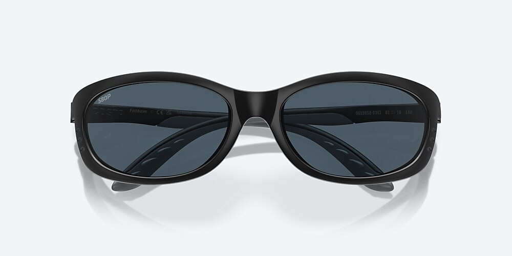 Costa Del Mar Fathom - Matte Black - Gray Polarized Polycarbonate (580P)