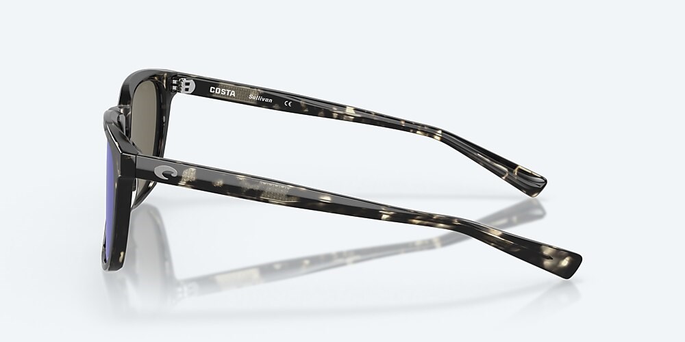 Costa Del Mar Sullivan - Shiny Black Kelp - Blue Mirror Polarized Glass (580G)