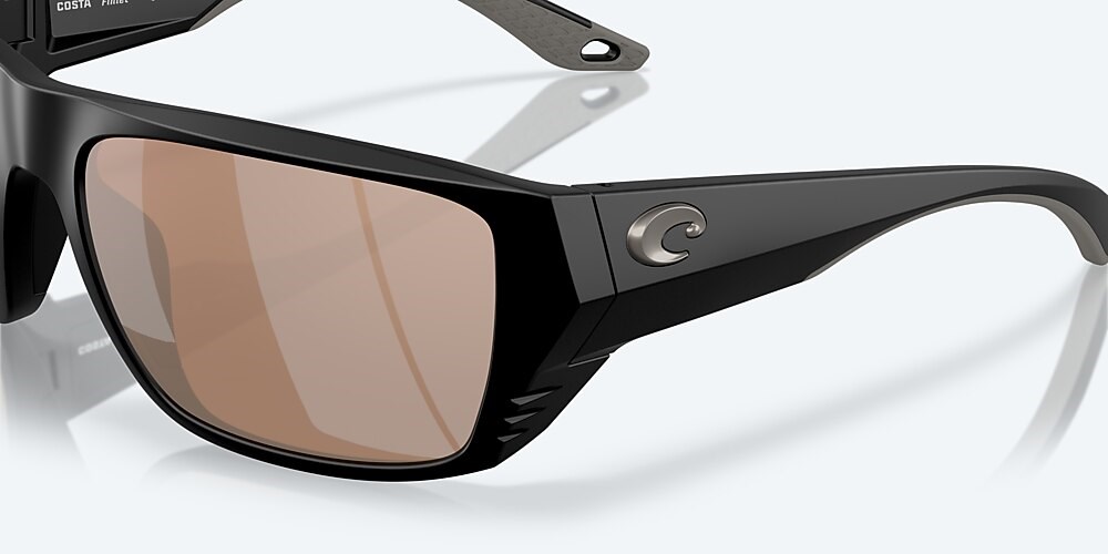 Costa Del Mar Finlet - Matte Black - Copper Silver Mirror Polarized Glass (580G)