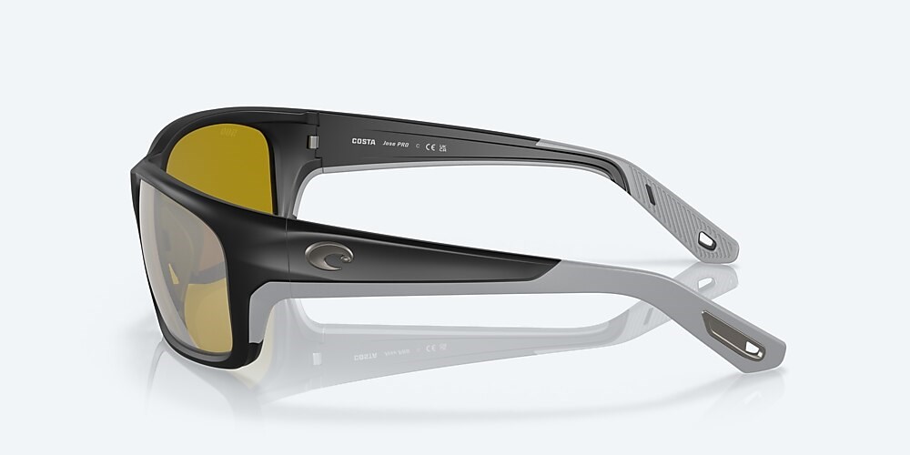 Costa Del Mar Jose PRO - Matte Black - Sunrise Silver Mirror Polarized Glass (580G)