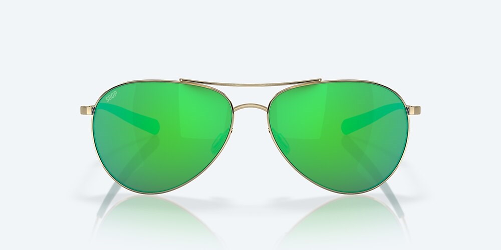 Costa Del Mar Piper - Shiny Gold - Green Mirror Polarized Polycarbonate (580P)