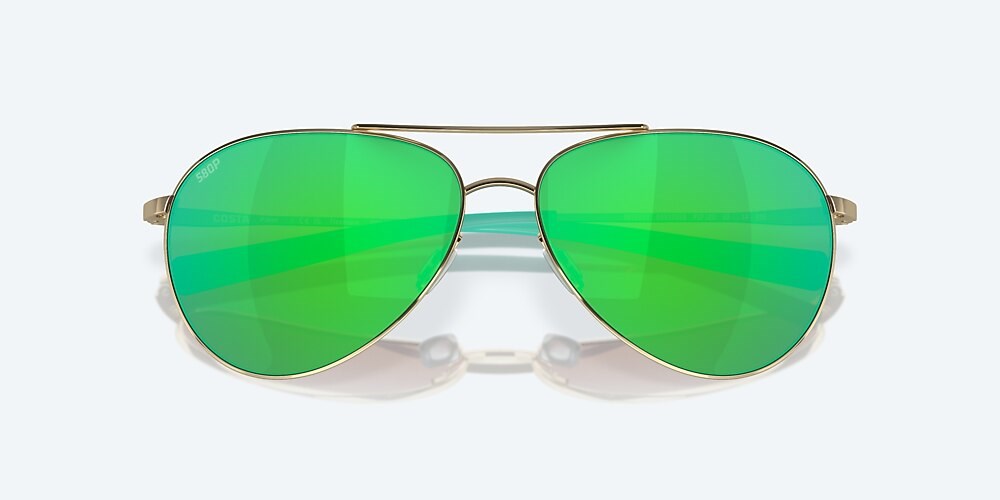 Costa Del Mar Piper - Shiny Gold - Green Mirror Polarized Polycarbonate (580P)