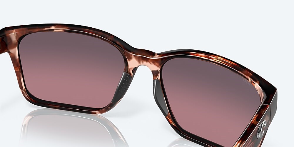 Costa Del Mar Palmas - Coral Tortoise - Rose Gradient Polarized Glass (580G)