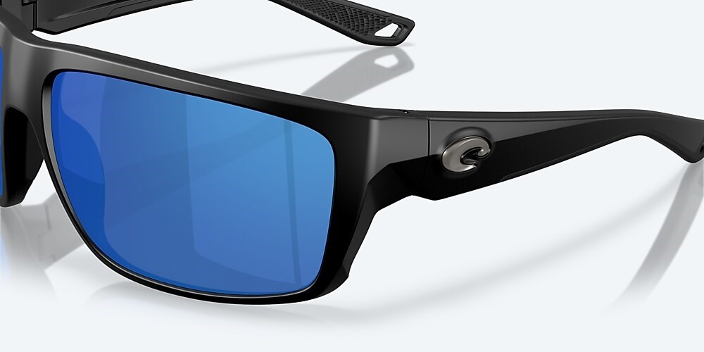 Costa Del Mar Fly Line - Matte Black - Blue Mirror Polarized Polycarbonate (580P)