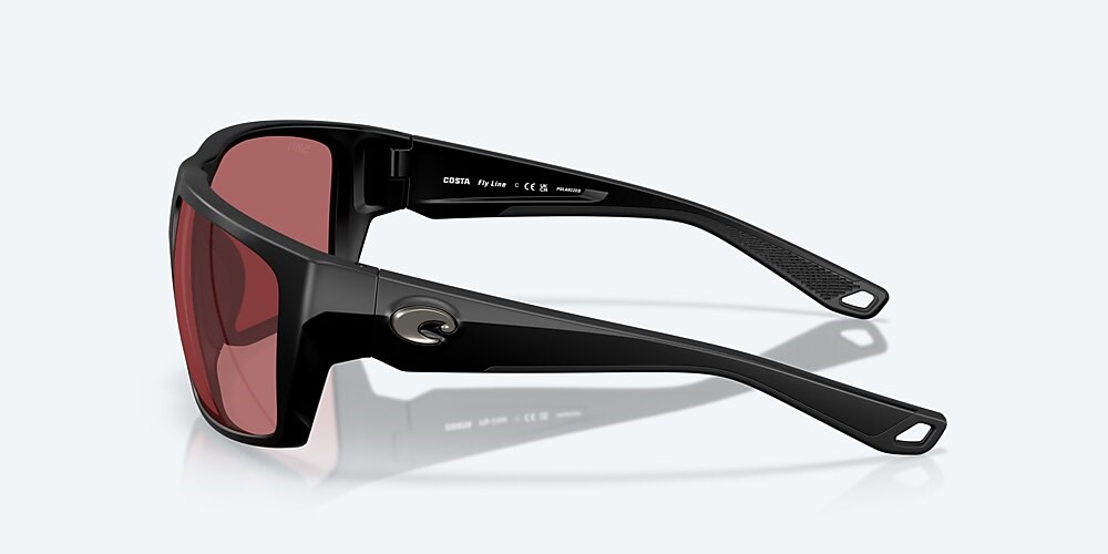 Costa Del Mar Fly Line - Matte Black - Rose Polarized Glass (580G)