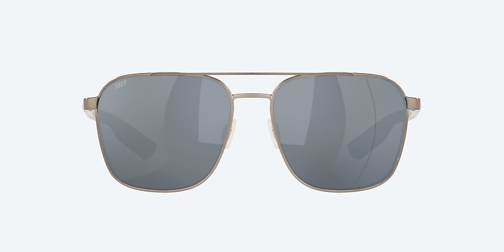 Costa Del Mar Wader - Brushed Gunmetal - Gray Silver Mirror Polarized Polycarbonate (580P)
