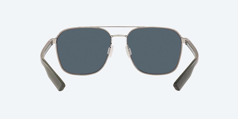 Costa Del Mar Wader - Brushed Gunmetal - Gray Silver Mirror Polarized Polycarbonate (580P)