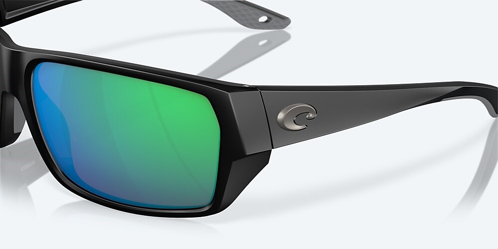 Costa Del Mar Tailfin - Matte Black - Green Mirror Polarized Polycarbonate (580P)