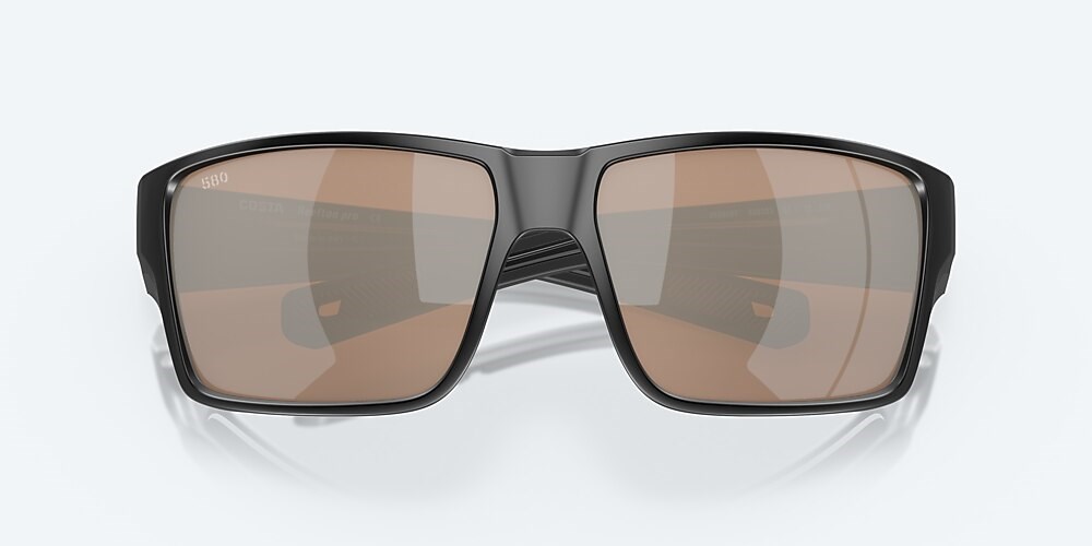 Costa Del Mar Reefton PRO - Matte Black - Copper Silver Mirror Polarized Glass (580G)