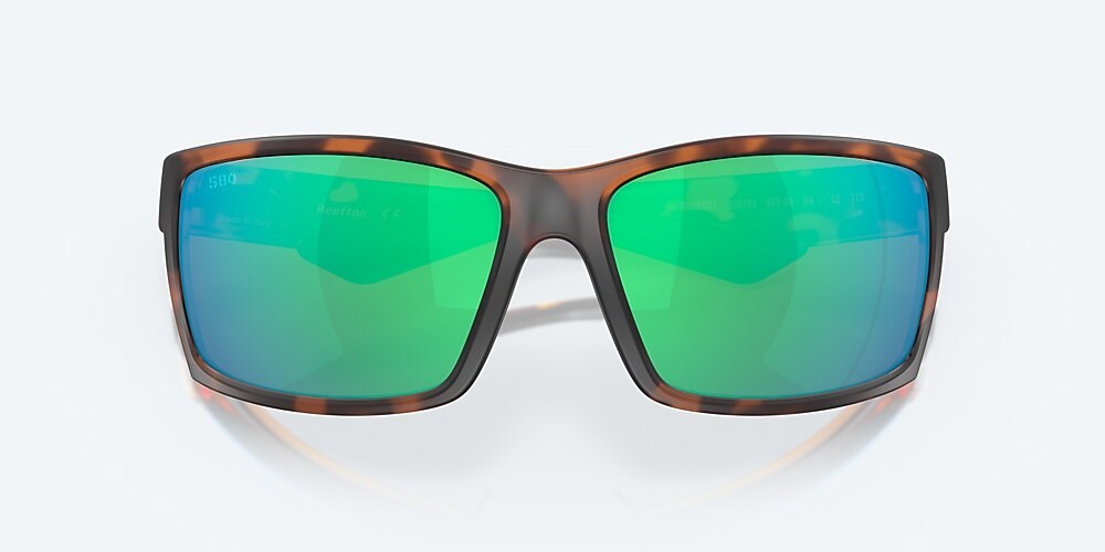 Costa Del Mar Reefton - Retro Tortoise - Green Mirror Polarized Glass (580G)