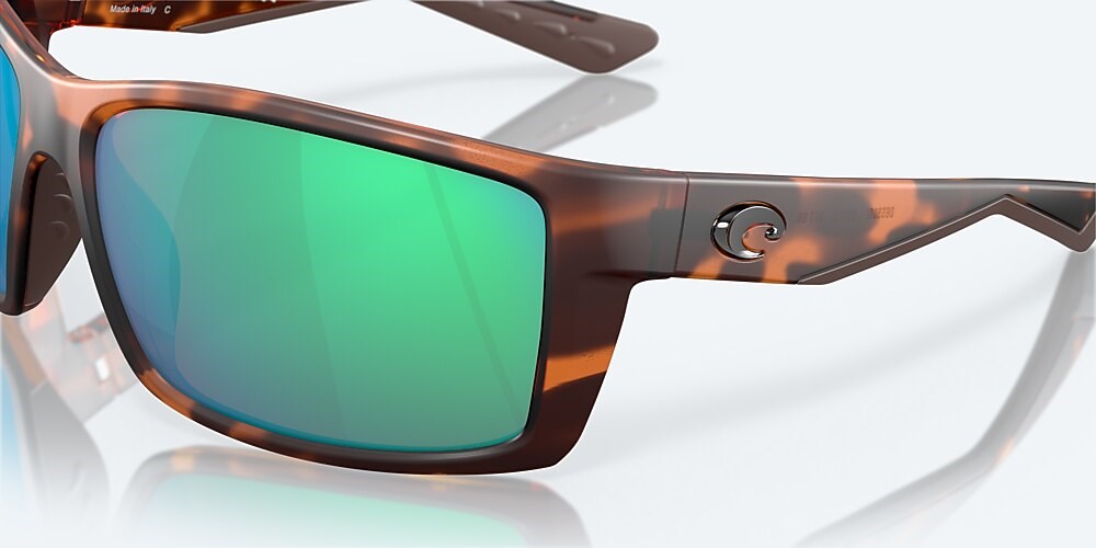 Costa Del Mar Reefton - Retro Tortoise - Green Mirror Polarized Glass (580G)