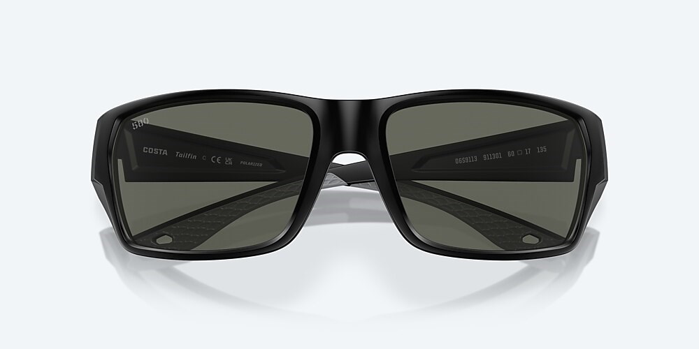 Costa Del Mar Tailfin - Matte Black - Gray Polarized Glass (580G)