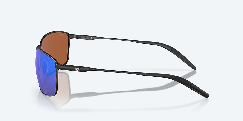 Costa Del Mar Turret - Matte Black - Green Mirror Polarized Polycarbonate (580P)
