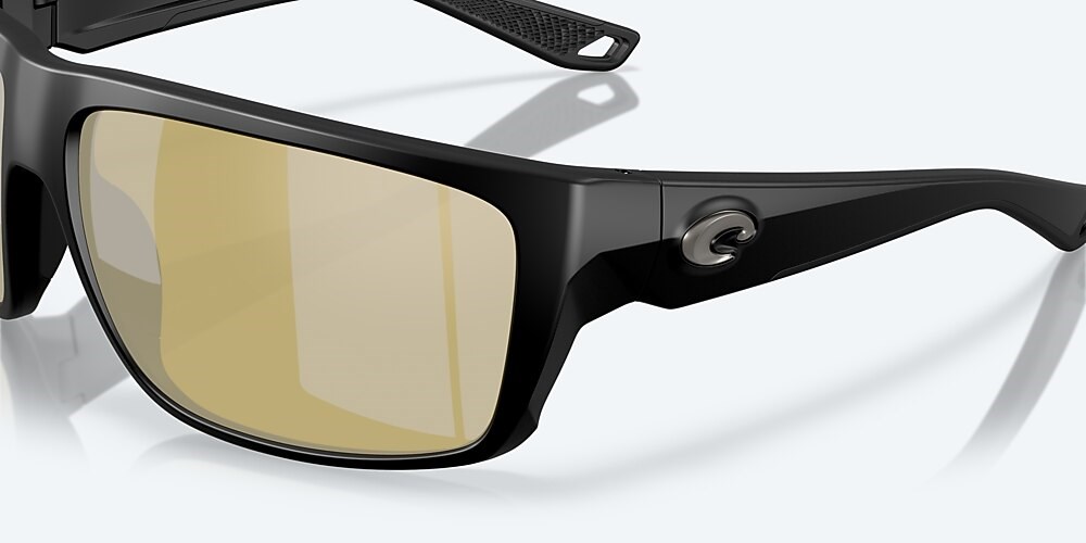 Costa Del Mar Fly Line - Matte Black - Sunrise Silver Mirror Polarized Glass (580G)
