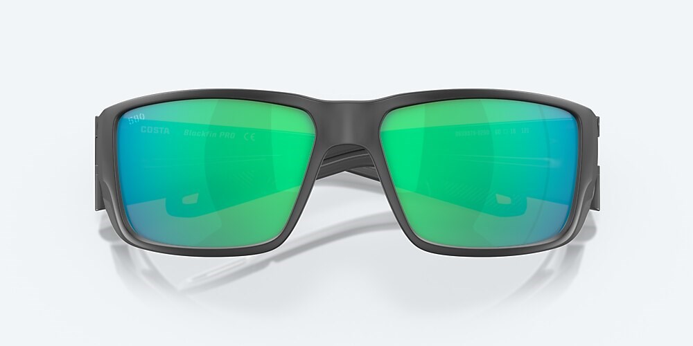 Costa Del Mar Blackfin PRO - Matte Black - Green Mirror Polarized Glass (580G)