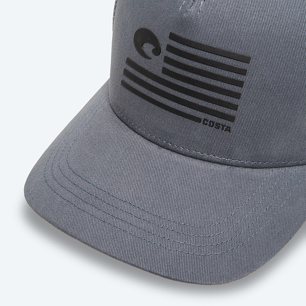 Costa Del Mar Twill Trucker Pride Logo - Shark