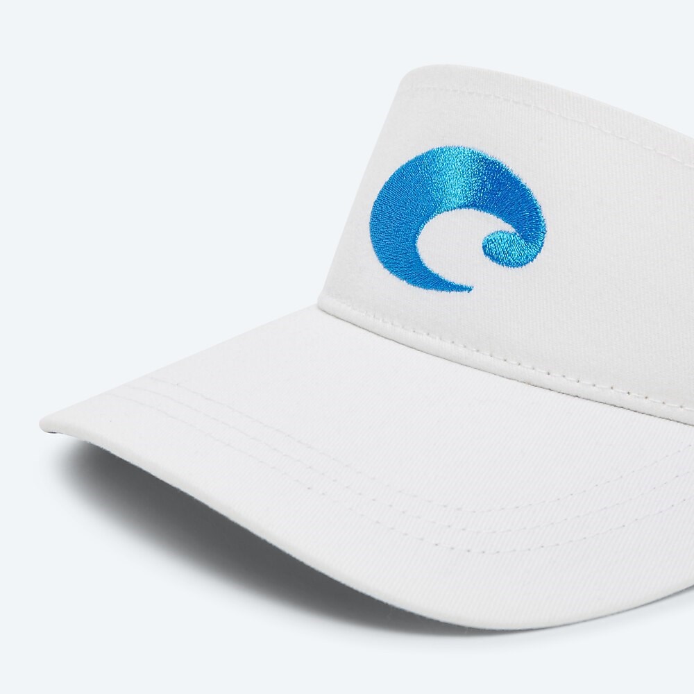 Costa Del Mar Cotton Visor - White