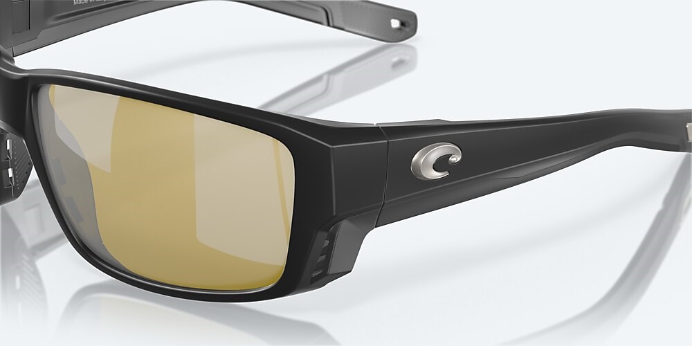 Costa Del Mar Tuna Alley PRO - Matte Black - Sunrise Silver Mirror Polarized Glass (580G)