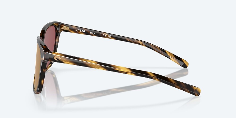 Costa Del Mar May - Tortoise - Gold Mirror Polarized Glass (580G)
