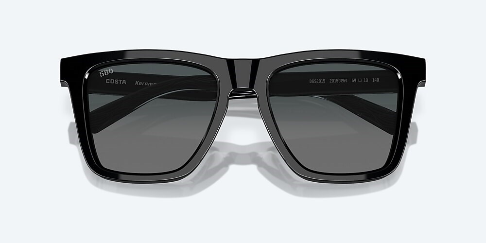Costa Del Mar Keramas - Black - Gray Gradient Polarized Glass (580G)