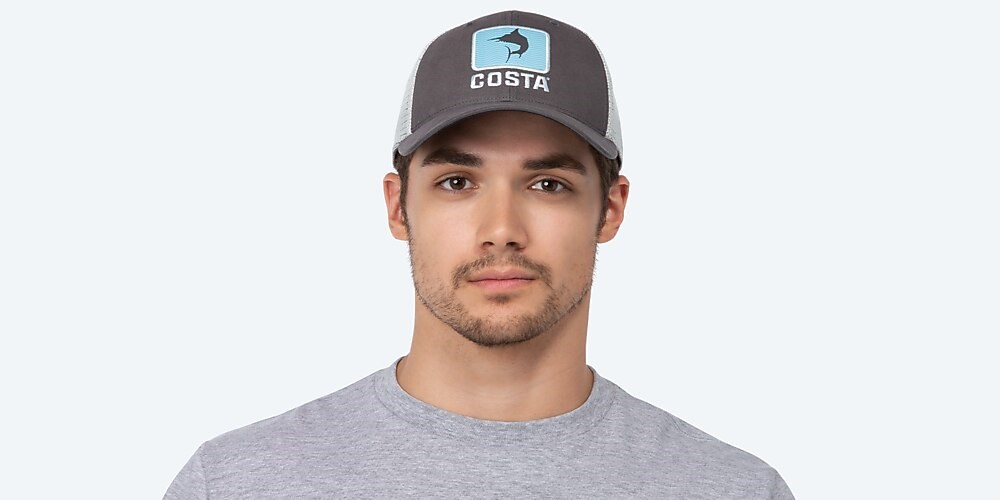 Costa Del Mar Marlin Waves Trucker - Charcoal