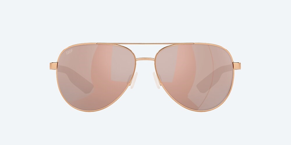 Costa Del Mar Peli - Shiny Rose Gold - Copper Silver Mirror Polarized Polycarbonate (580P)