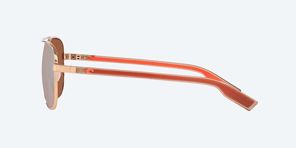 Costa Del Mar Peli - Shiny Rose Gold - Copper Silver Mirror Polarized Polycarbonate (580P)