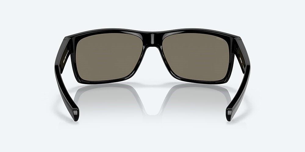 Costa Del Mar Half Moon - Shiny Black - Blue Mirror Polarized Glass (580G)