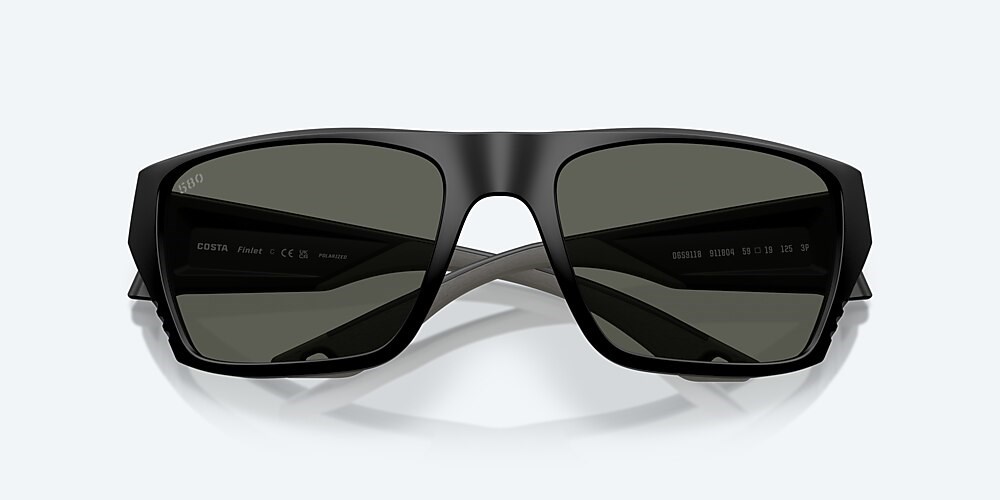 Costa Del Mar Finlet - Matte Black - Gray Polarized Glass (580G)