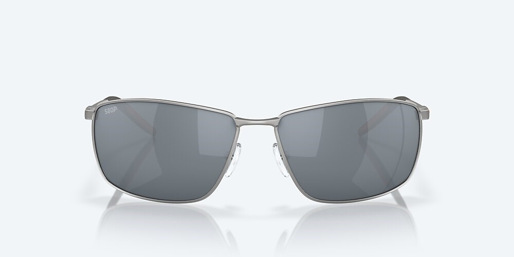 Costa Del Mar Turret - Matte Silver - Gray Silver Mirror Polarized Polycarbonate (580P)