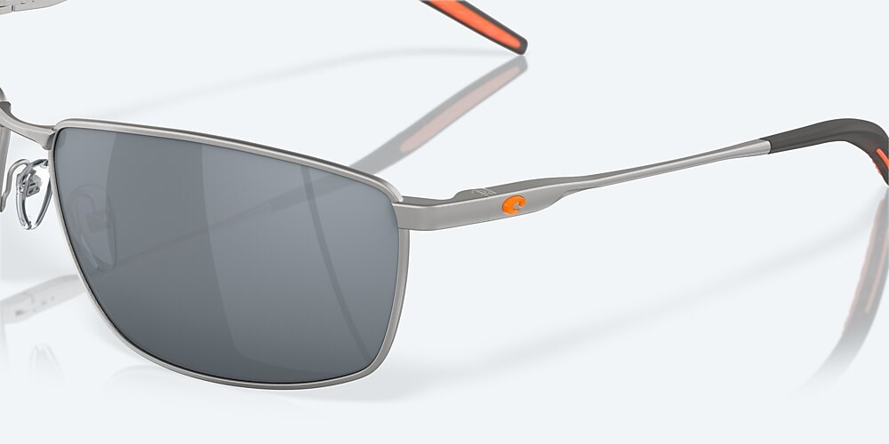Costa Del Mar Turret - Matte Silver - Gray Silver Mirror Polarized Polycarbonate (580P)