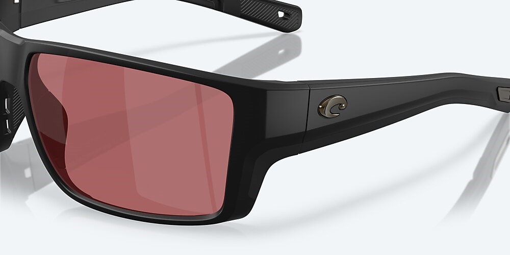 Costa Del Mar Reefton PRO - Matte Black - Rose Polarized Glass (580G)