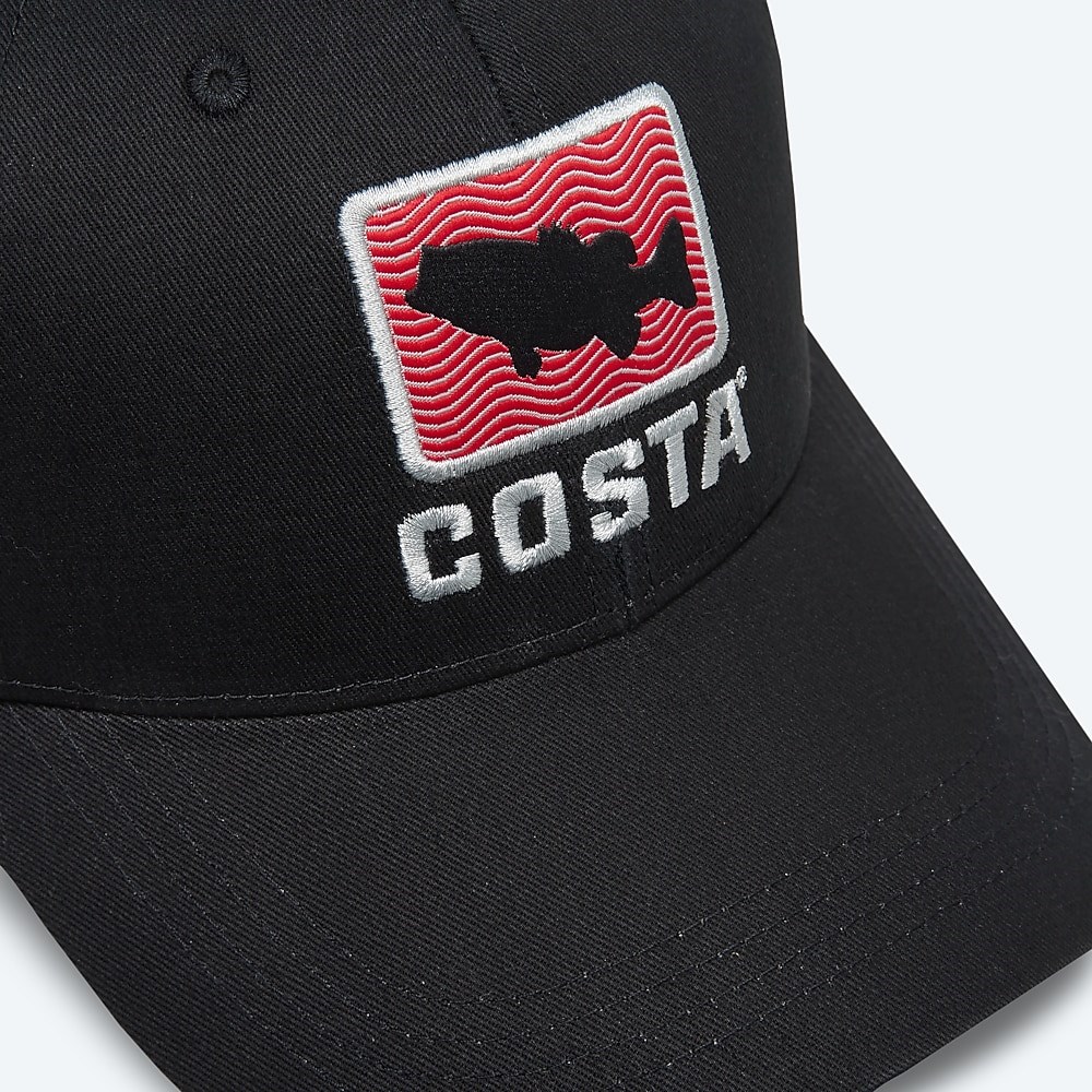 Costa Del Mar Bass Waves Trucker - Black