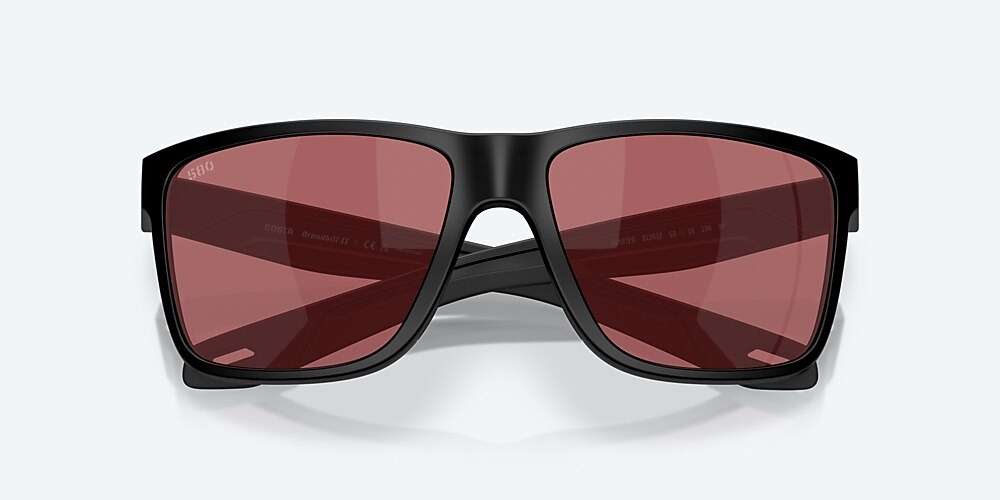 Costa Del Mar Broadbill II - Matte Black - Rose Polarized Glass (580G)