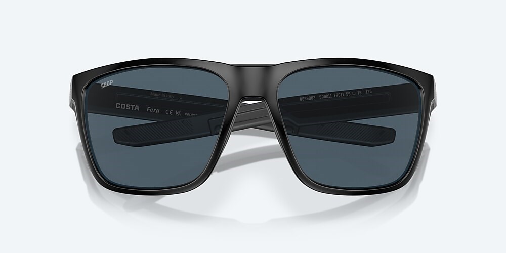 Costa Del Mar Ferg - Matte Black - Gray Polarized Polycarbonate (580P)