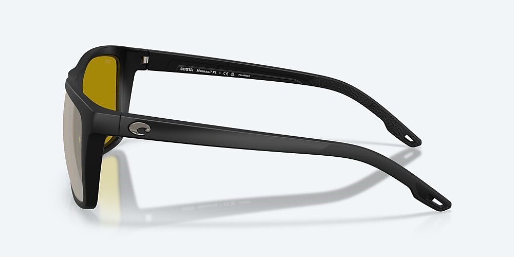 Costa Del Mar Mainsail XL - Matte Black - Sunrise Silver Mirror Polarized Glass (580G)