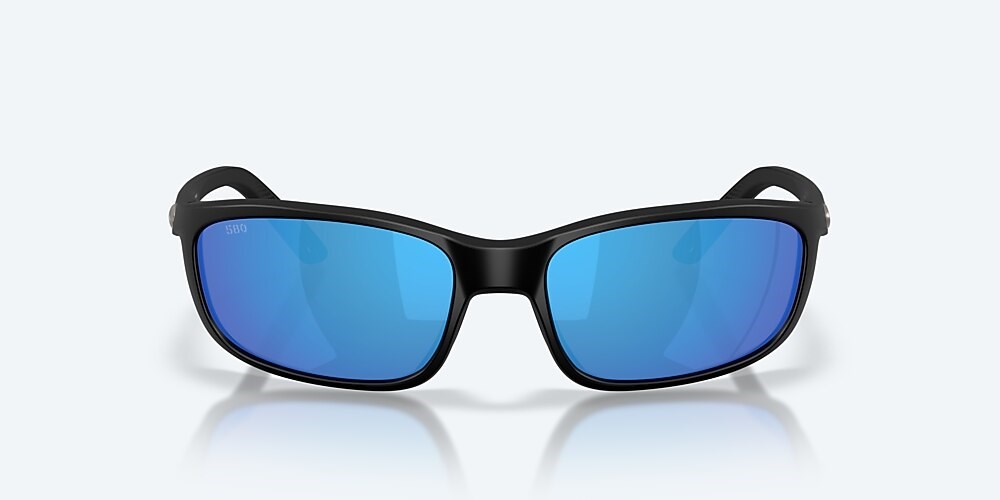 Costa Del Mar Brine II - Matte Black - Blue Mirror Polarized Glass (580G)