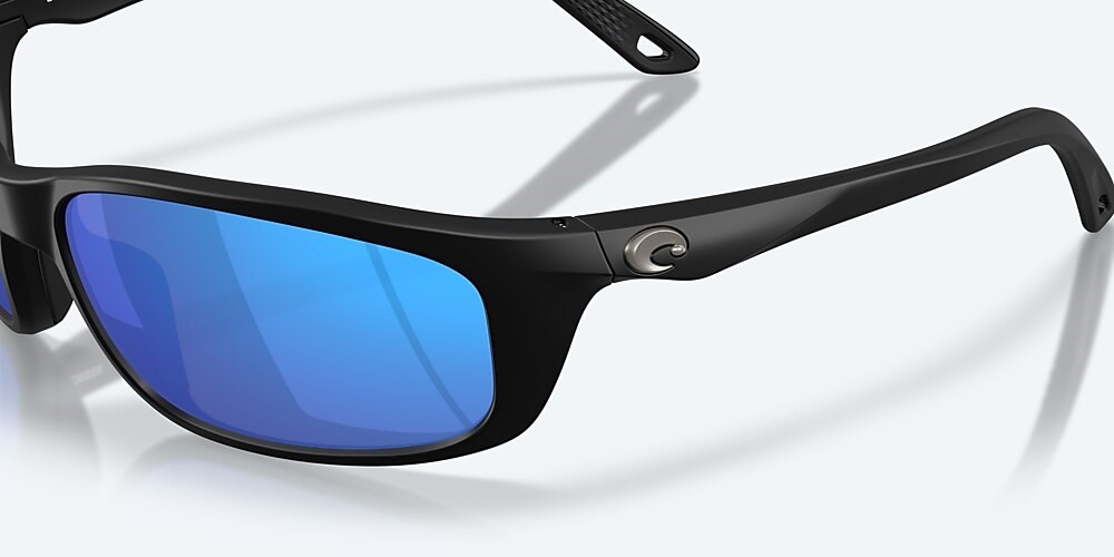 Costa Del Mar Brine II - Matte Black - Blue Mirror Polarized Glass (580G)