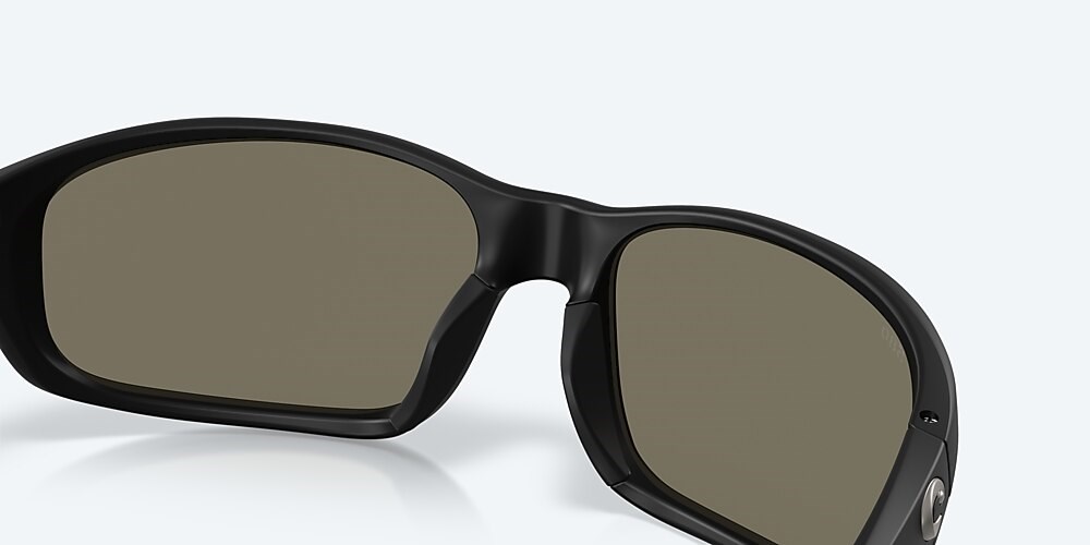 Costa Del Mar Brine II - Matte Black - Blue Mirror Polarized Glass (580G)
