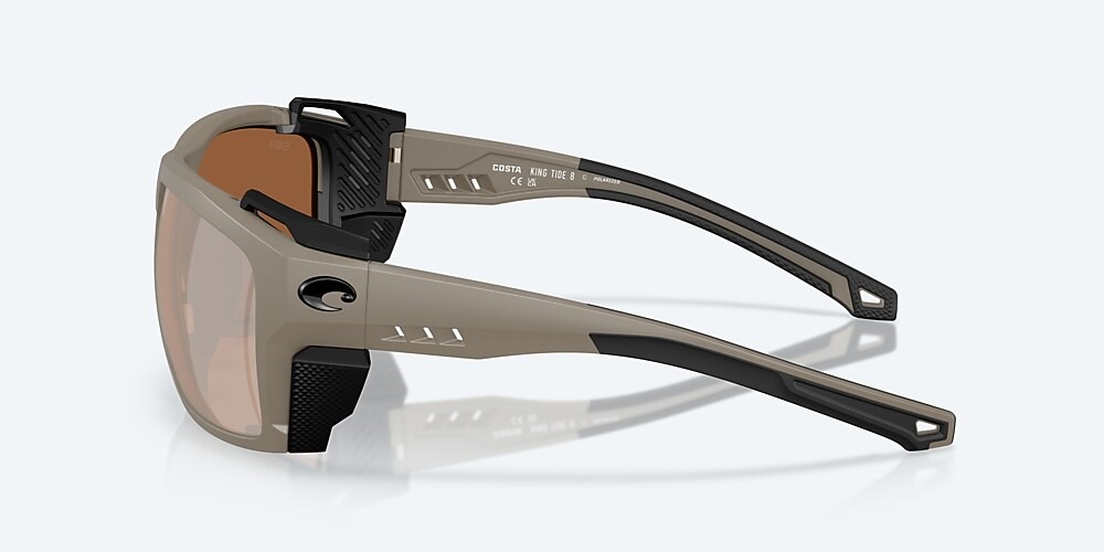 Costa Del Mar King Tide 8 - Matte Sand - Copper Silver Mirror Polarized Glass (580G)