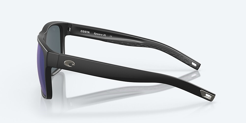 Costa Del Mar Spearo XL - Matte Black - Blue Mirror Polarized Polycarbonate (580P)