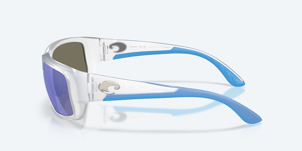 Costa Del Mar Fantail - Matte Clear - Blue Mirror Polarized Glass (580G)