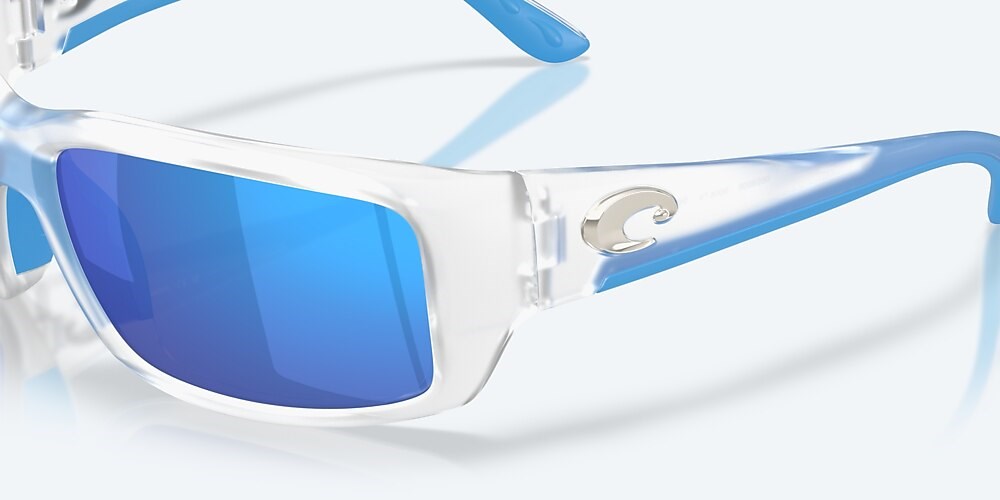 Costa Del Mar Fantail - Matte Clear - Blue Mirror Polarized Glass (580G)