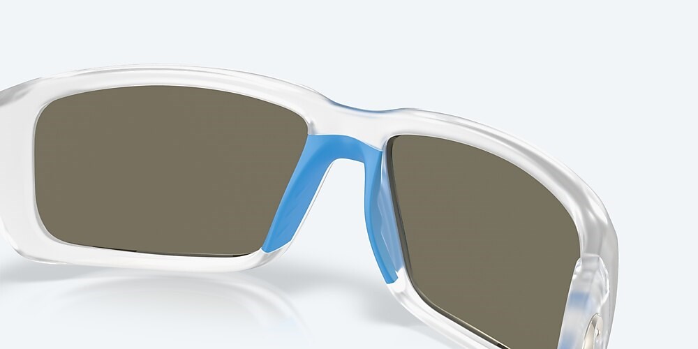 Costa Del Mar Fantail - Matte Clear - Blue Mirror Polarized Glass (580G)