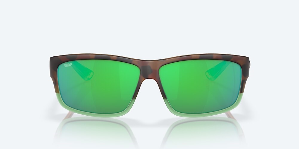 Costa Del Mar Cut - Matte Tortuga Fade - Green Mirror Polarized Polycarbonate (580P)